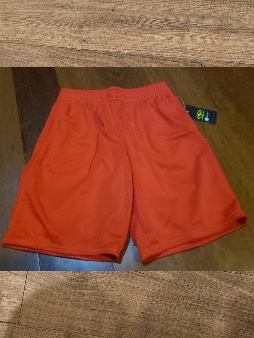 🌻 NWT Boys Mesh Orange Shorts Size Large  (10-12)